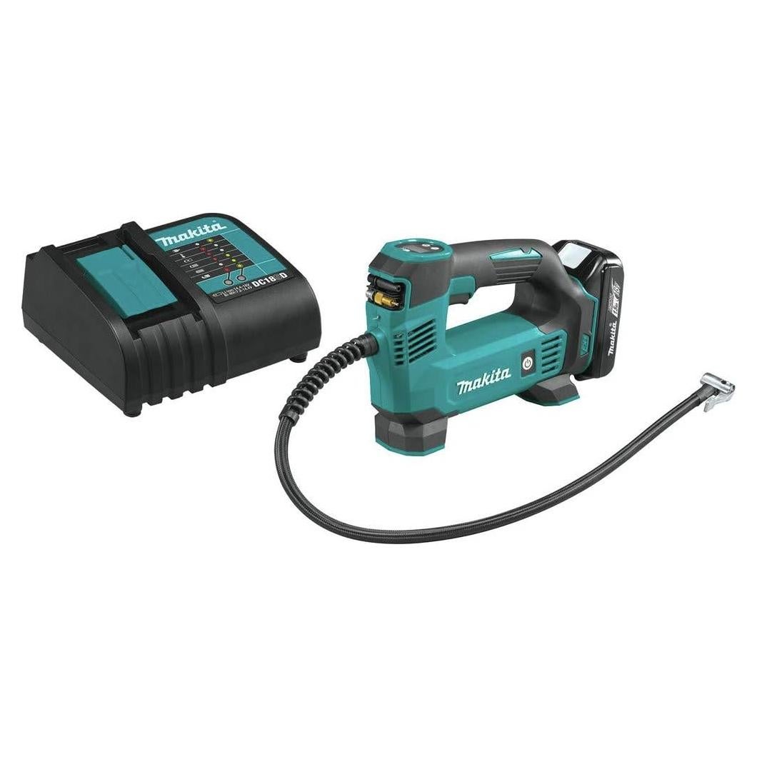 Inflador Inalámbrico Makita DMP180SYX 18V LXT 1.5Ah Verde