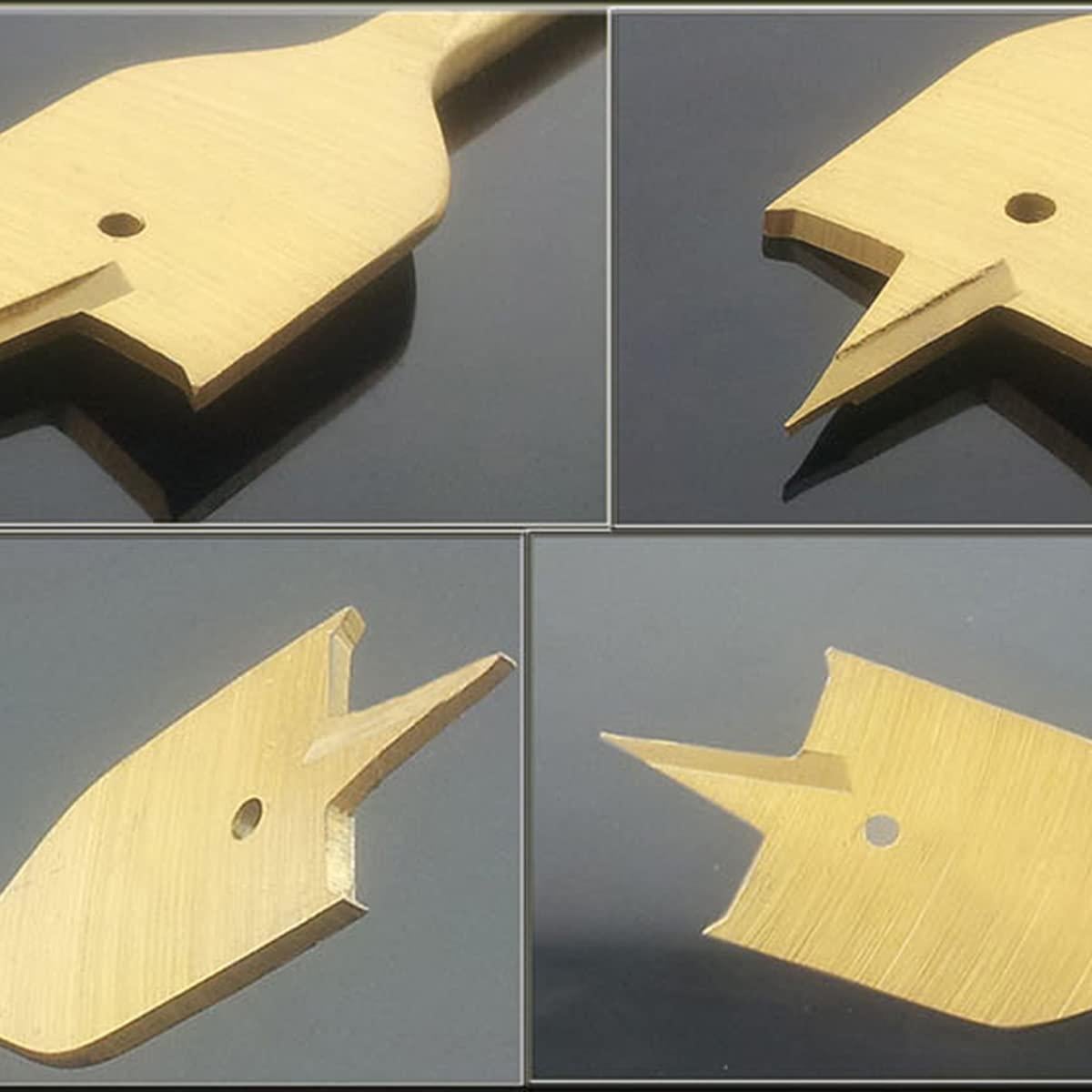 6MM High Carbon Steel Spade Drill Bit,Woodworking Paddle Flat Bit for Wood,Soft & Hardwood,Gypsum Board,Clinker,Foam Box-1PCS Silver