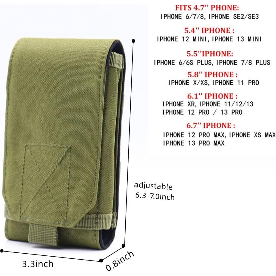 Funda táctica MOLLE para teléfono móvil EDC - Heyqie