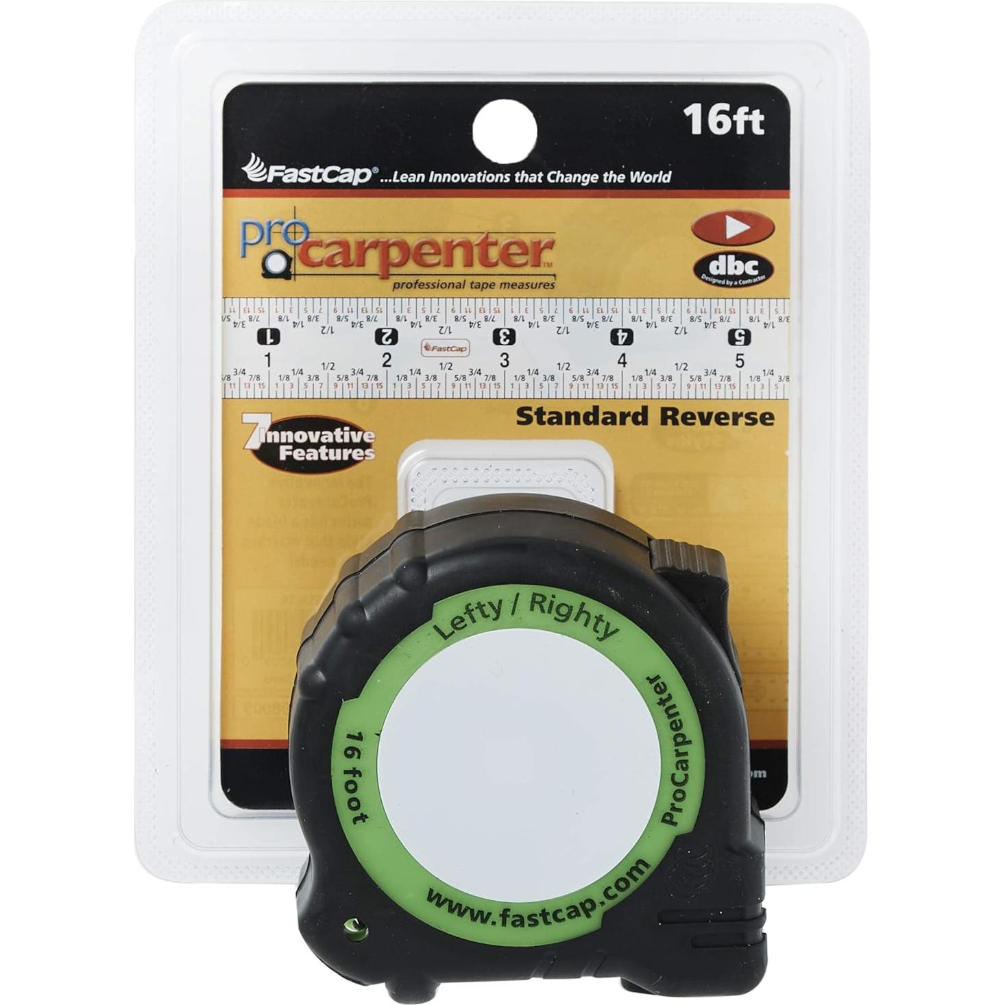 Cinta Métrica Pro FastCap PSSR-16 4.88m con Sacapuntas