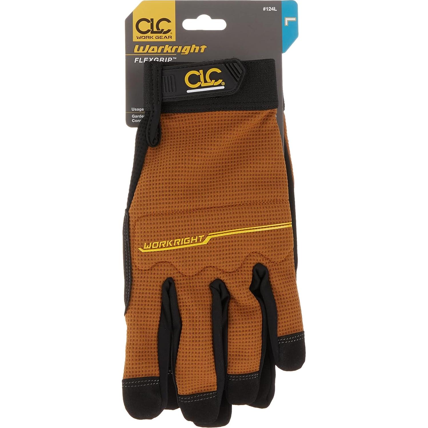 Guantes de Trabajo CLC Flex Grip 124L Resistentes y Cómodos