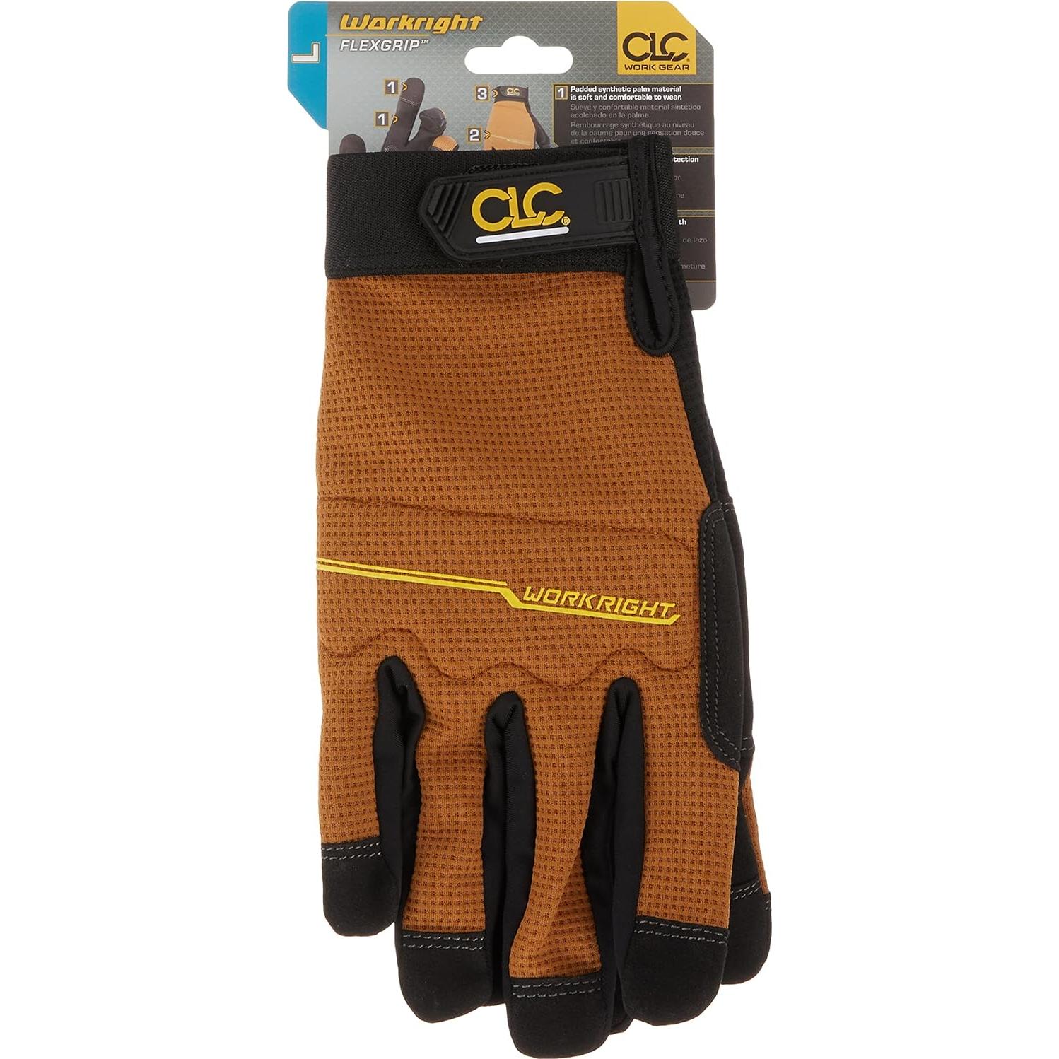 Guantes de Trabajo CLC Flex Grip 124L Resistentes y Cómodos