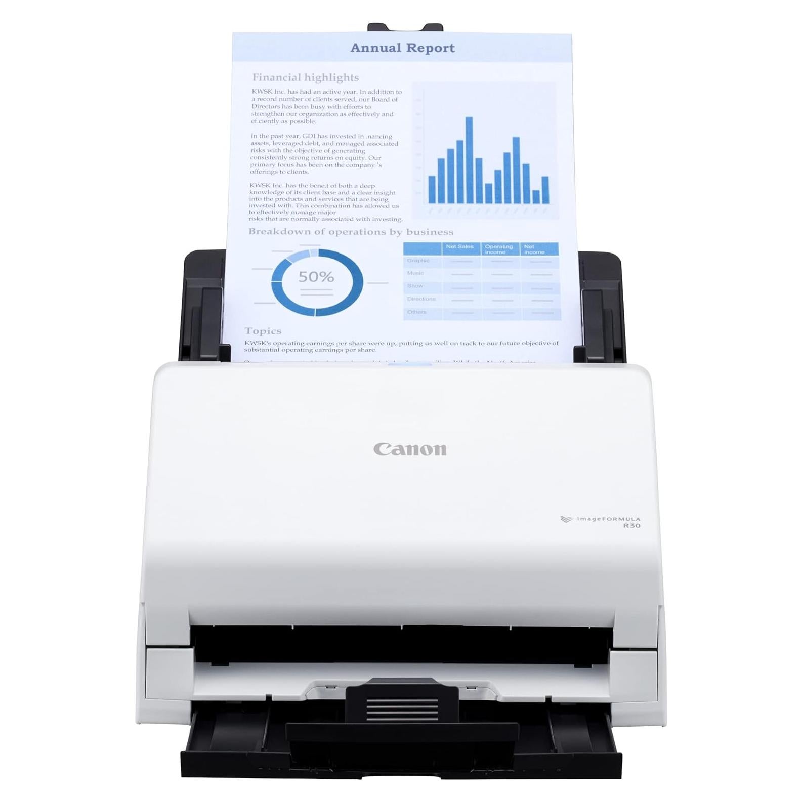 Escáner de Documentos Canon imageFORMULA R30 ADF Dúplex 25ppm