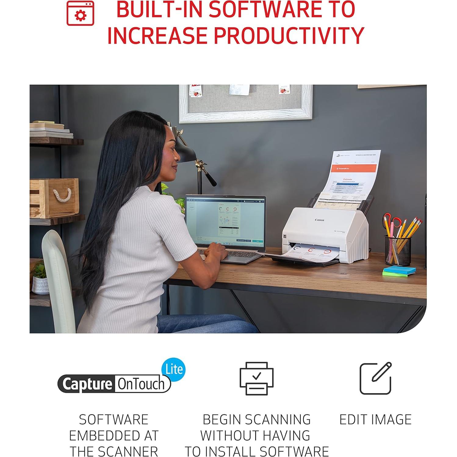 Escáner de Documentos Canon imageFORMULA R30 ADF Dúplex 25ppm