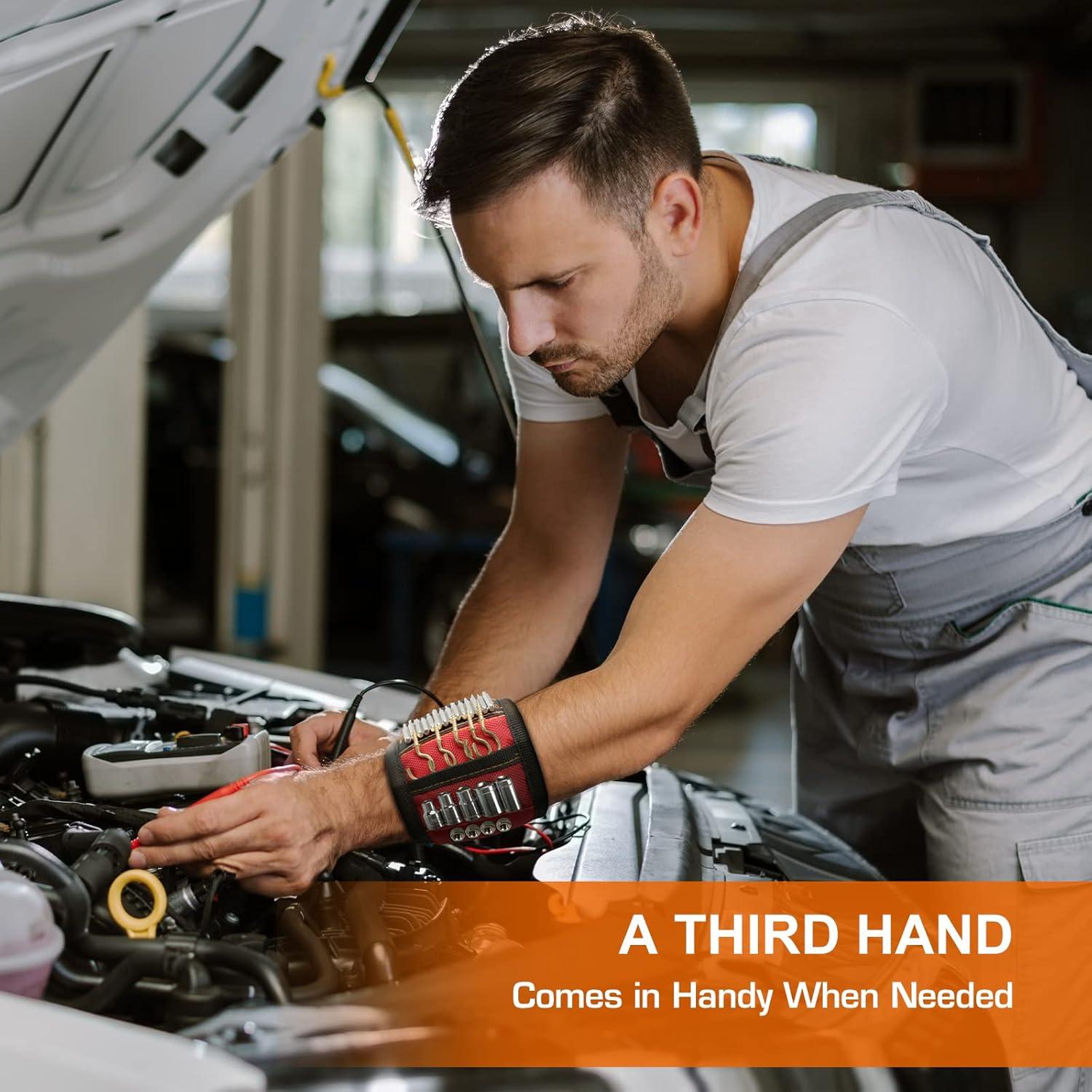 Banda Magnética para Muñeca HIGHEVER con 2 Bolsillos