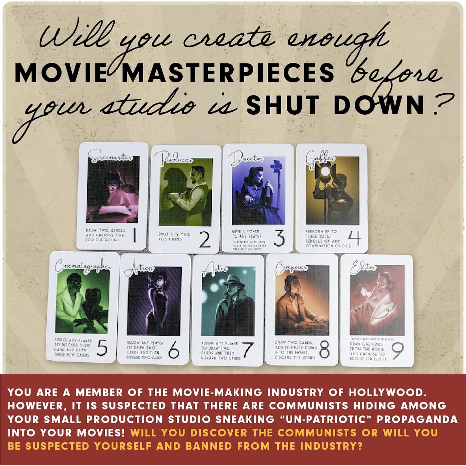 Juego de Mesa Hollywood 1947 - Facade Games - Estrategia 1-9 Jugadores