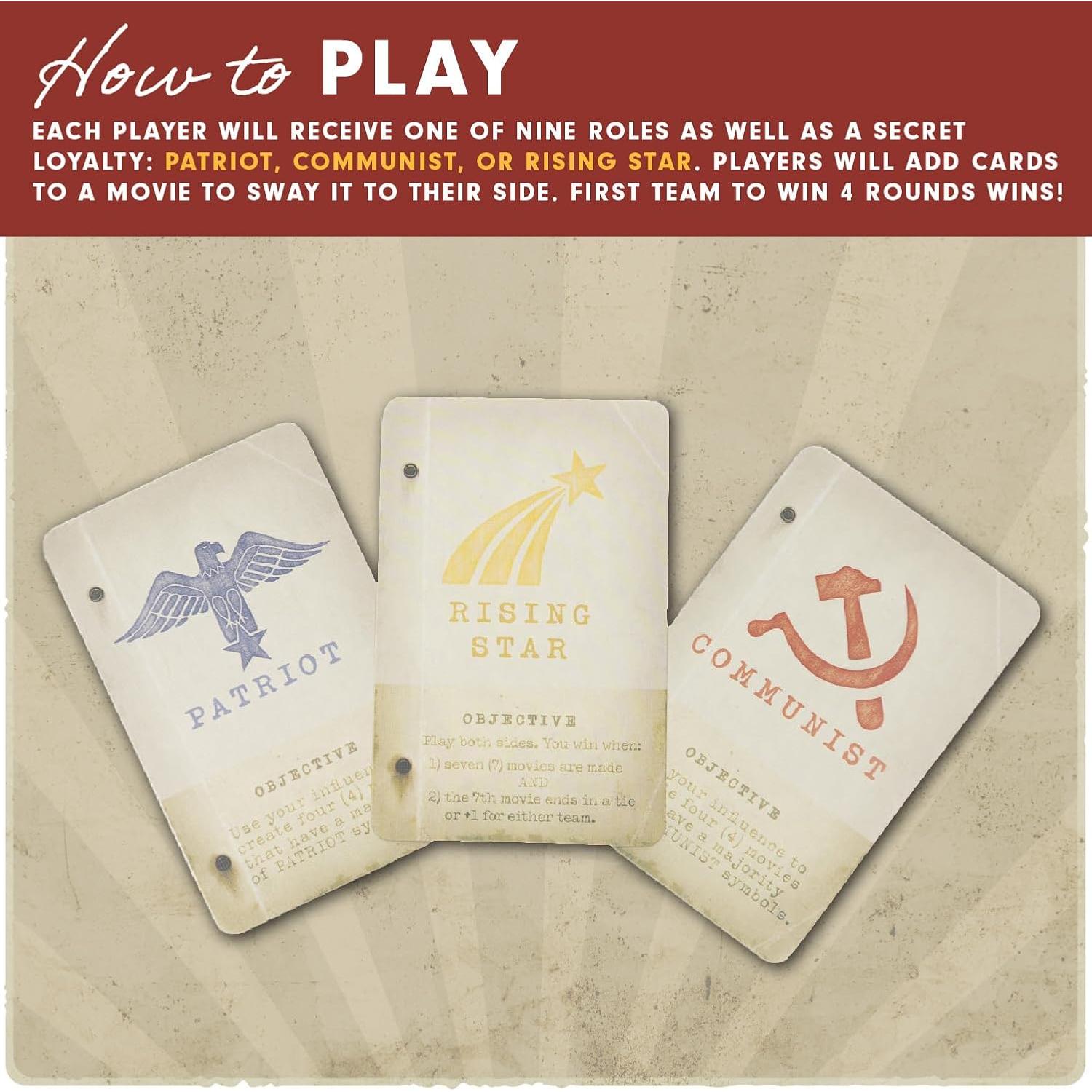 Juego de Mesa Hollywood 1947 - Facade Games - Estrategia 1-9 Jugadores