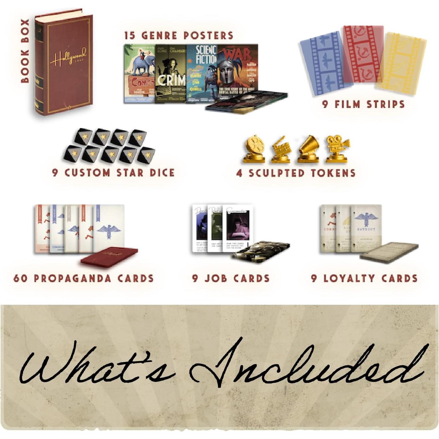 Juego de Mesa Hollywood 1947 - Facade Games - Estrategia 1-9 Jugadores