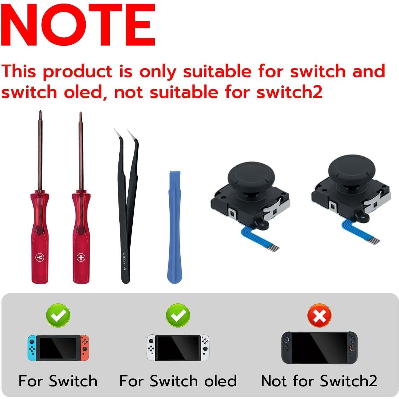 Joystick Analógico de Reemplazo Mcbazel para Nintendo Switch