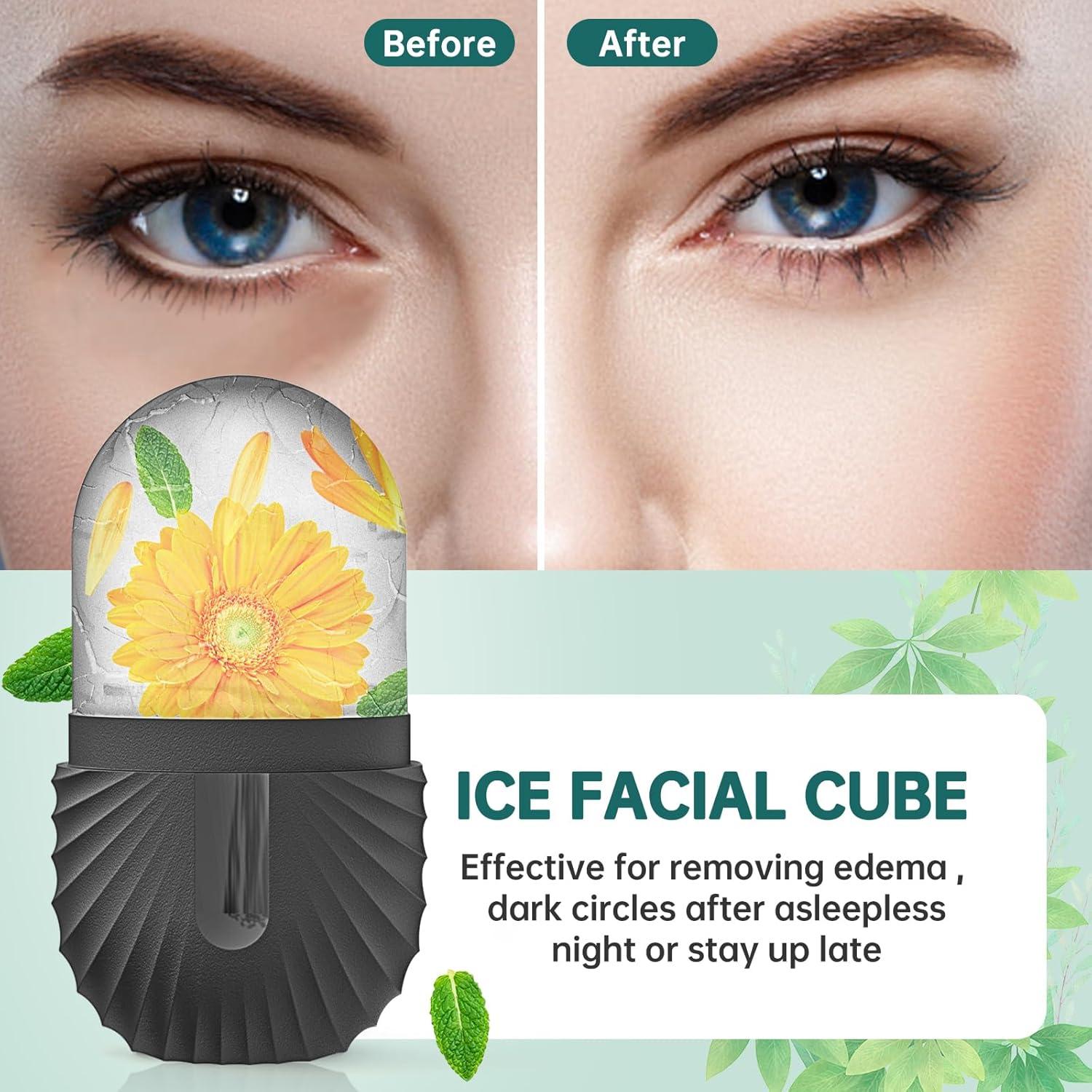 Rodillo de Hielo Facial Aquuaera Negro - Cuidado de Piel