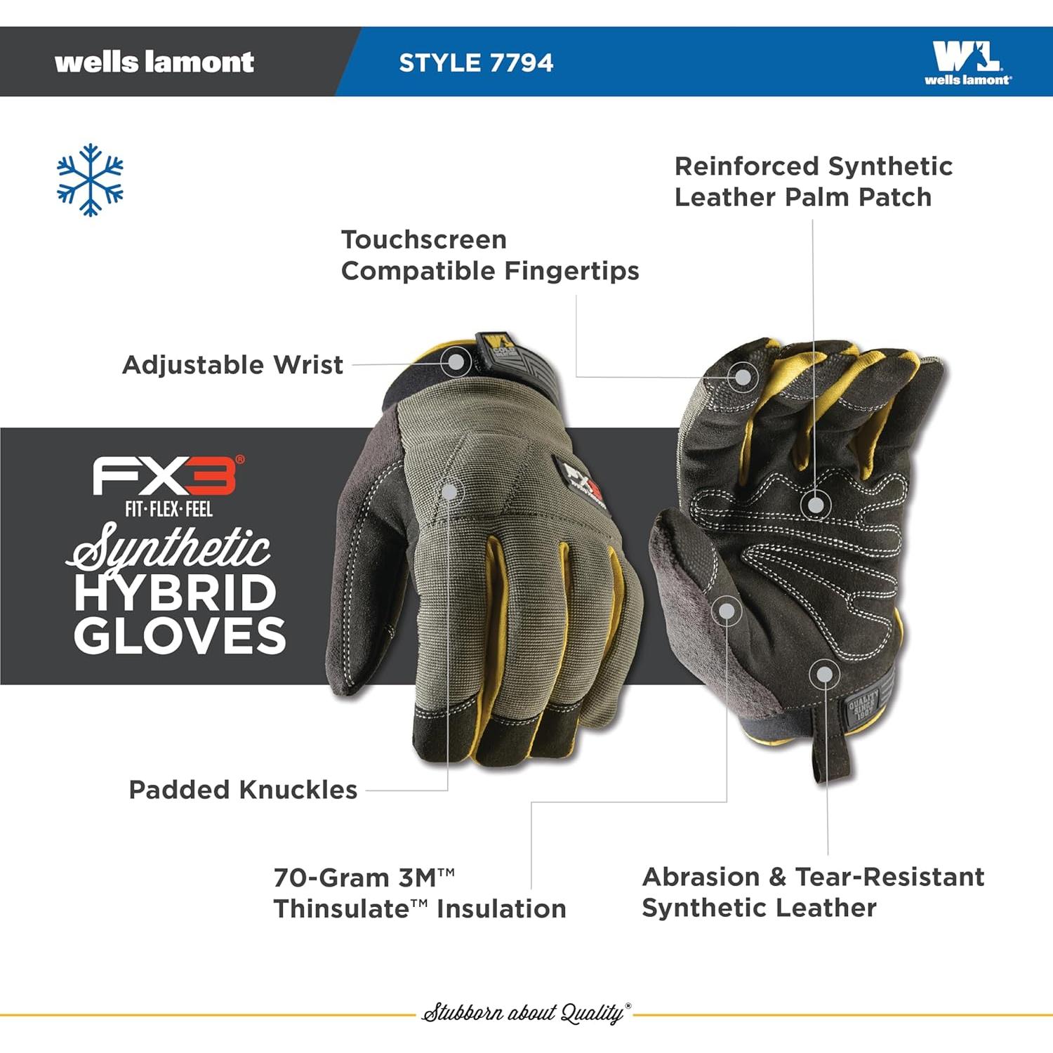 Guantes de Trabajo Invierno Wells Lamont FX3 Grande