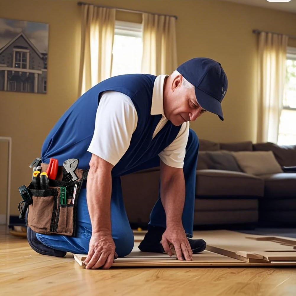 Cinturón de herramientas JOINDO 5 bolsillos lona ajustable