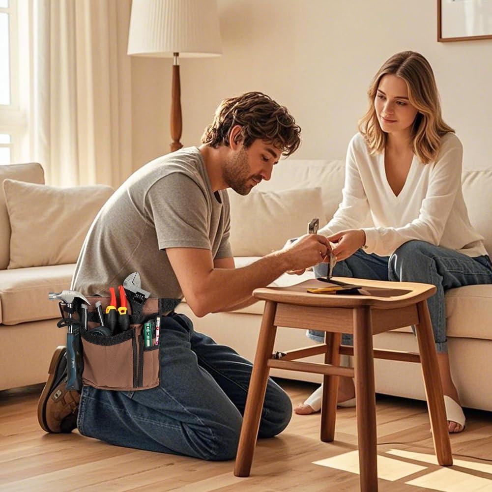 Cinturón de herramientas JOINDO 5 bolsillos lona ajustable