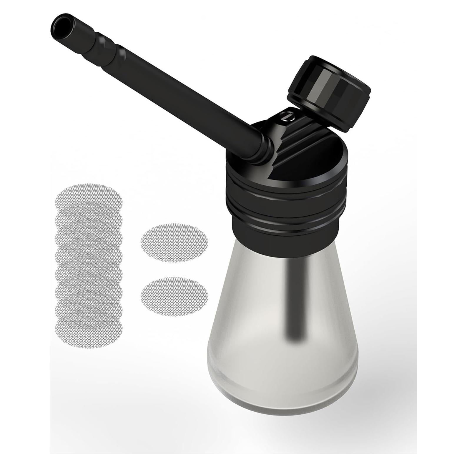 Hookah Portátil Mini AGFYLIFE de Vidrio y Aluminio 11.5 cm