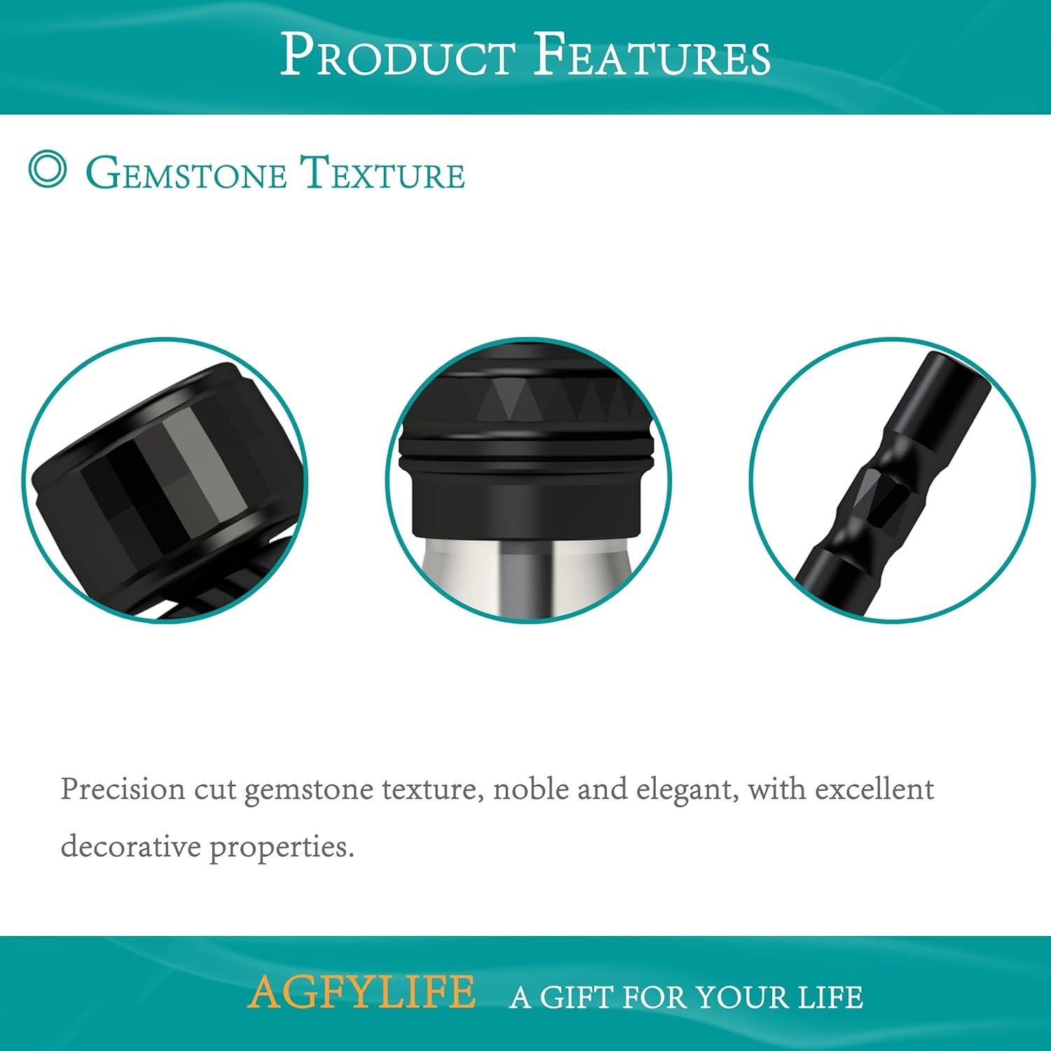 Hookah Portátil Mini AGFYLIFE de Vidrio y Aluminio 11.5 cm