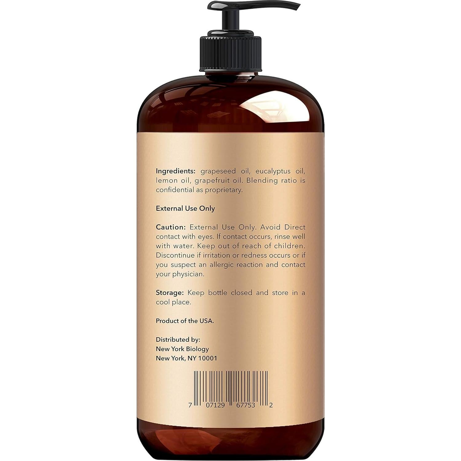 Aceite de Masaje Anticelulitis Nueva York Biología 2x240ml