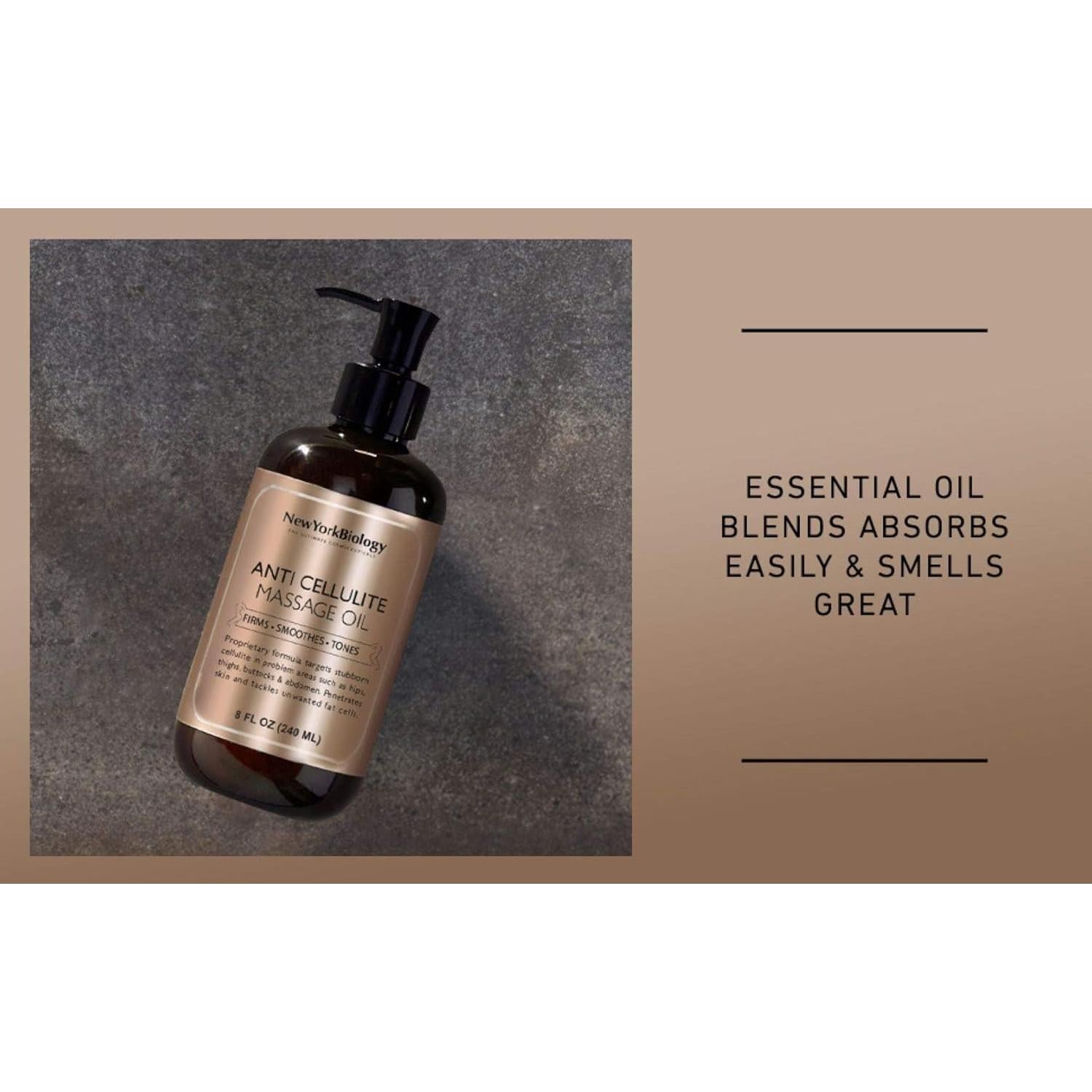 Aceite de Masaje Anticelulitis Nueva York Biología 2x240ml