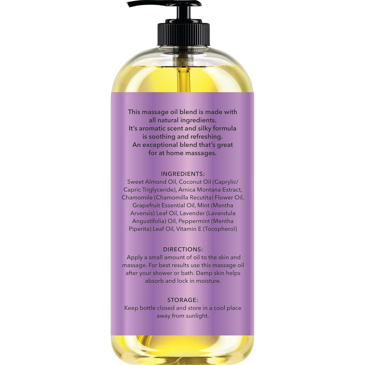 Aceite de Masaje Corporal Nueva York Biología 237 ml - 100% Natural