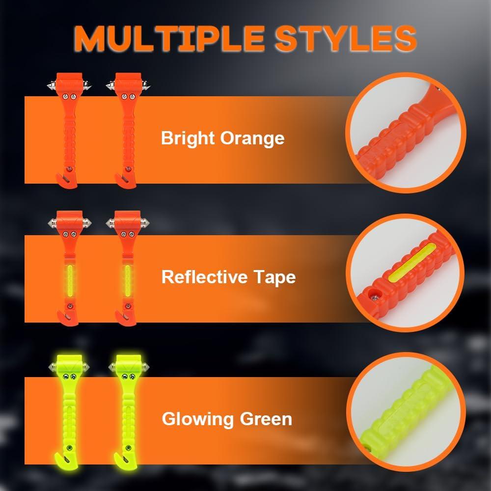 Martillo de Seguridad SINSEN 10 PCS Escape Emergencia 2-en-1