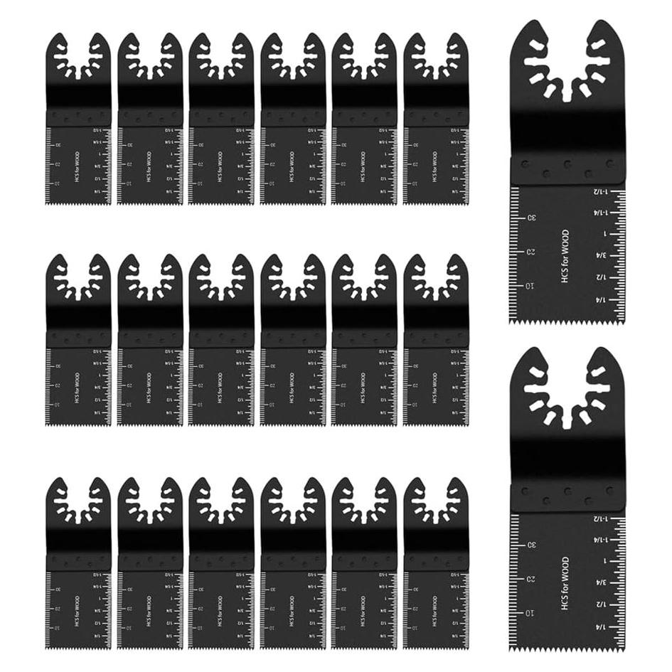 Kit de 20 Hojas de Sierra Oscilante Hinmay - Acero Alto Carbono