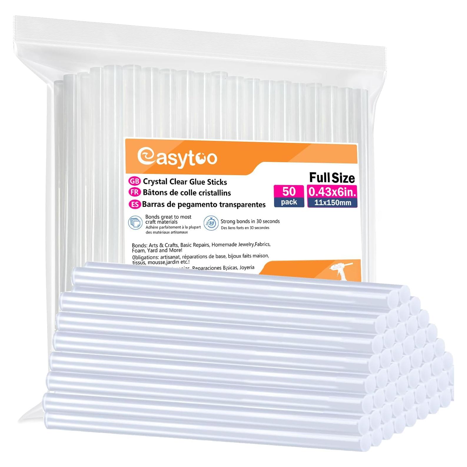 Palitos de Pegamento Caliente EasyTOO 50 Unidades 1.09x15 cm