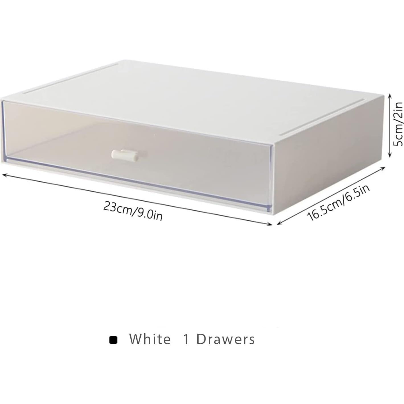 Organizador de Escritorio Kulusion Blanco Apilable 1 Cajón