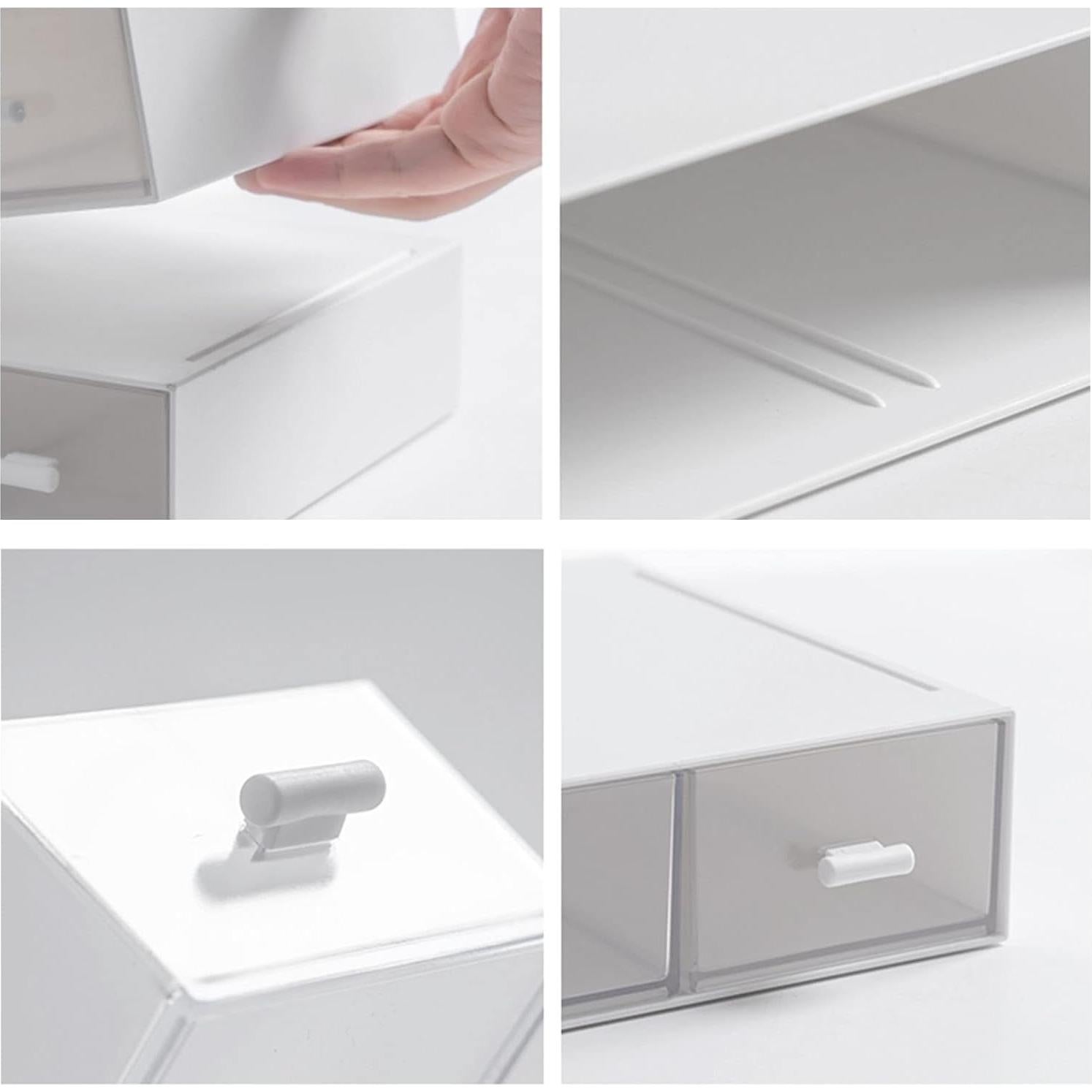 Organizador de Escritorio Kulusion Blanco Apilable 1 Cajón