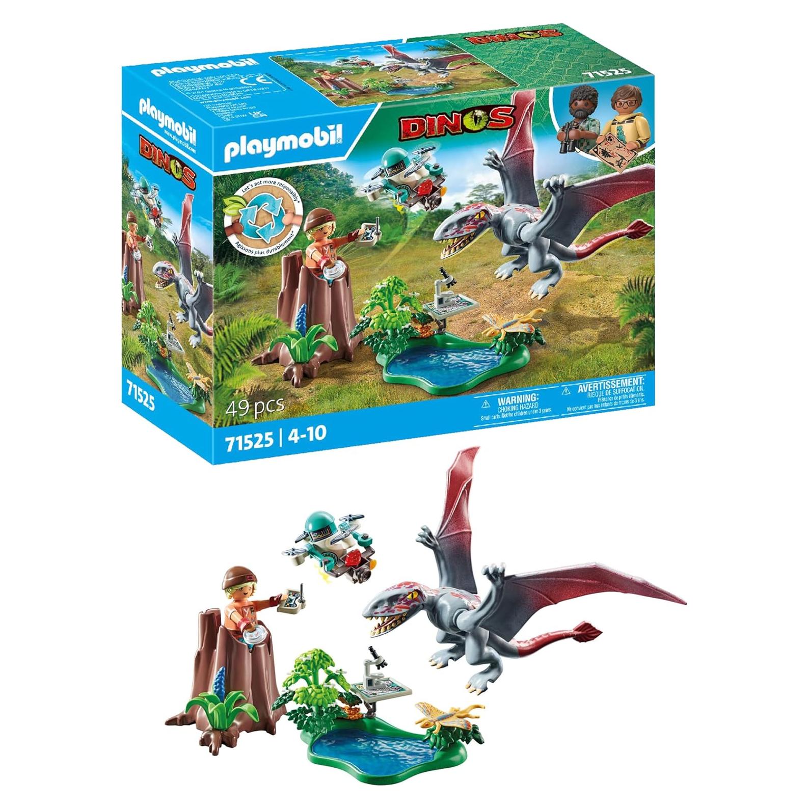 Playmobil Dinos Observatorio Dimorphodon 49 Piezas