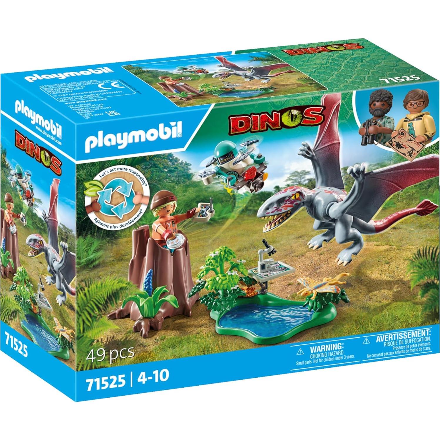 Playmobil Dinos Observatorio Dimorphodon 49 Piezas