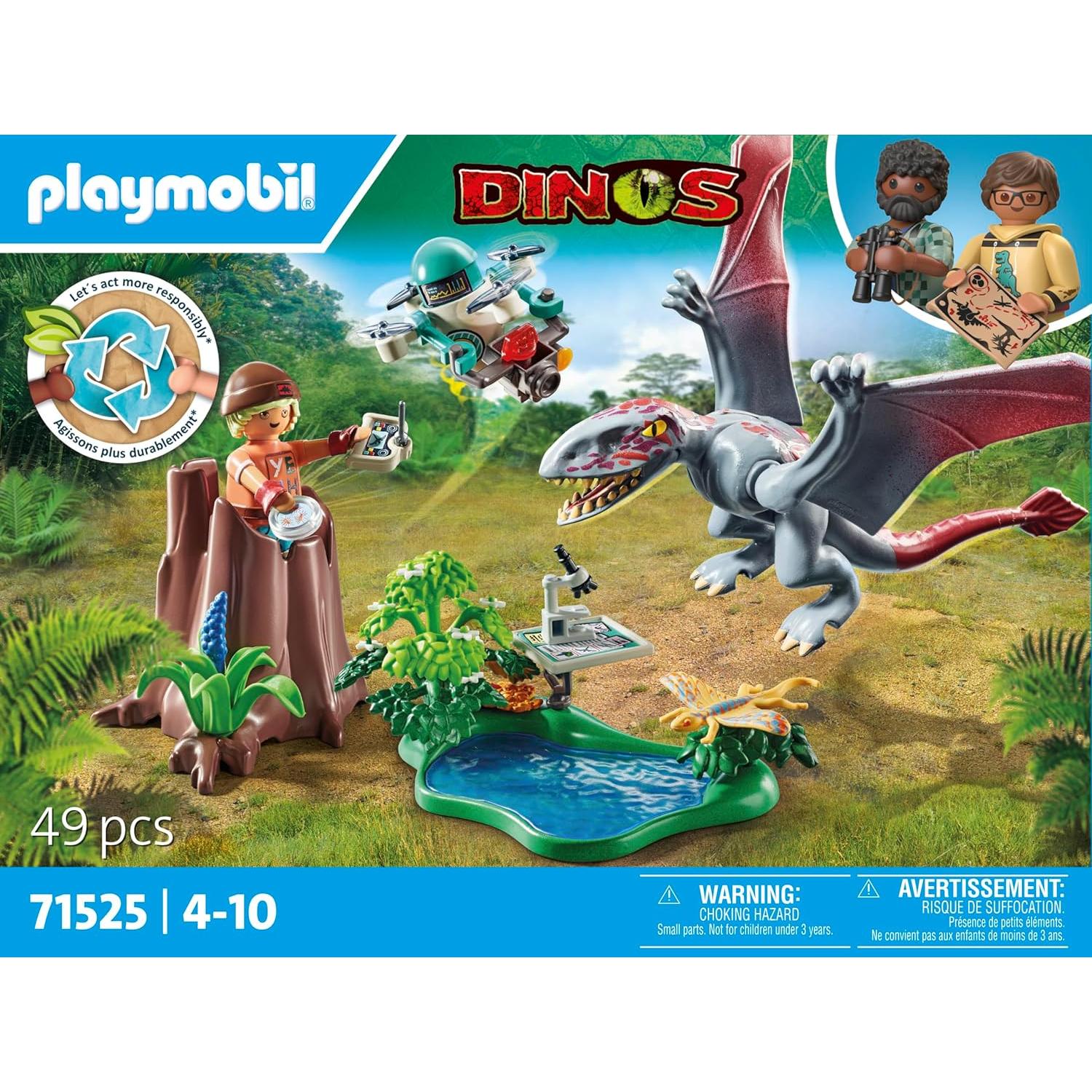 Playmobil Dinos Observatorio Dimorphodon 49 Piezas