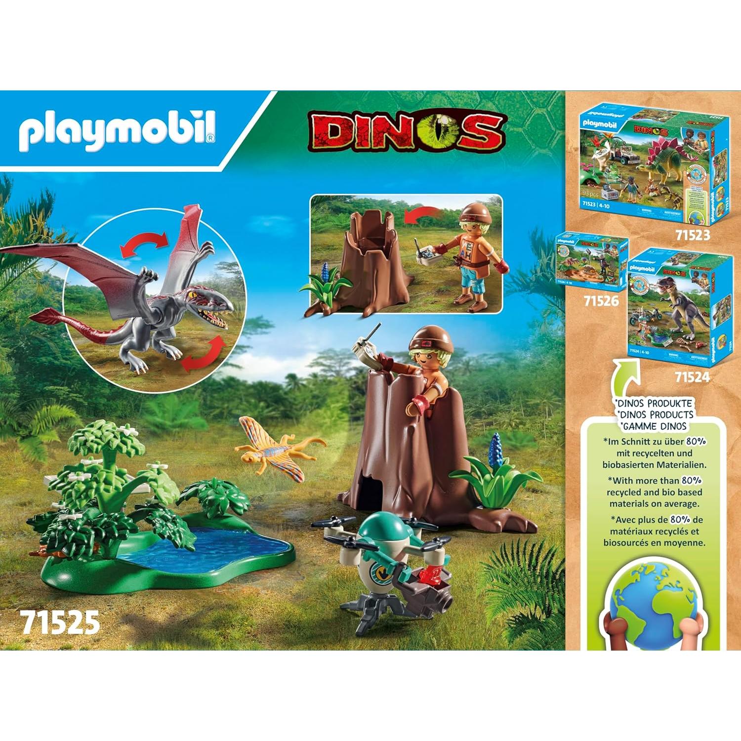 Playmobil Dinos Observatorio Dimorphodon 49 Piezas