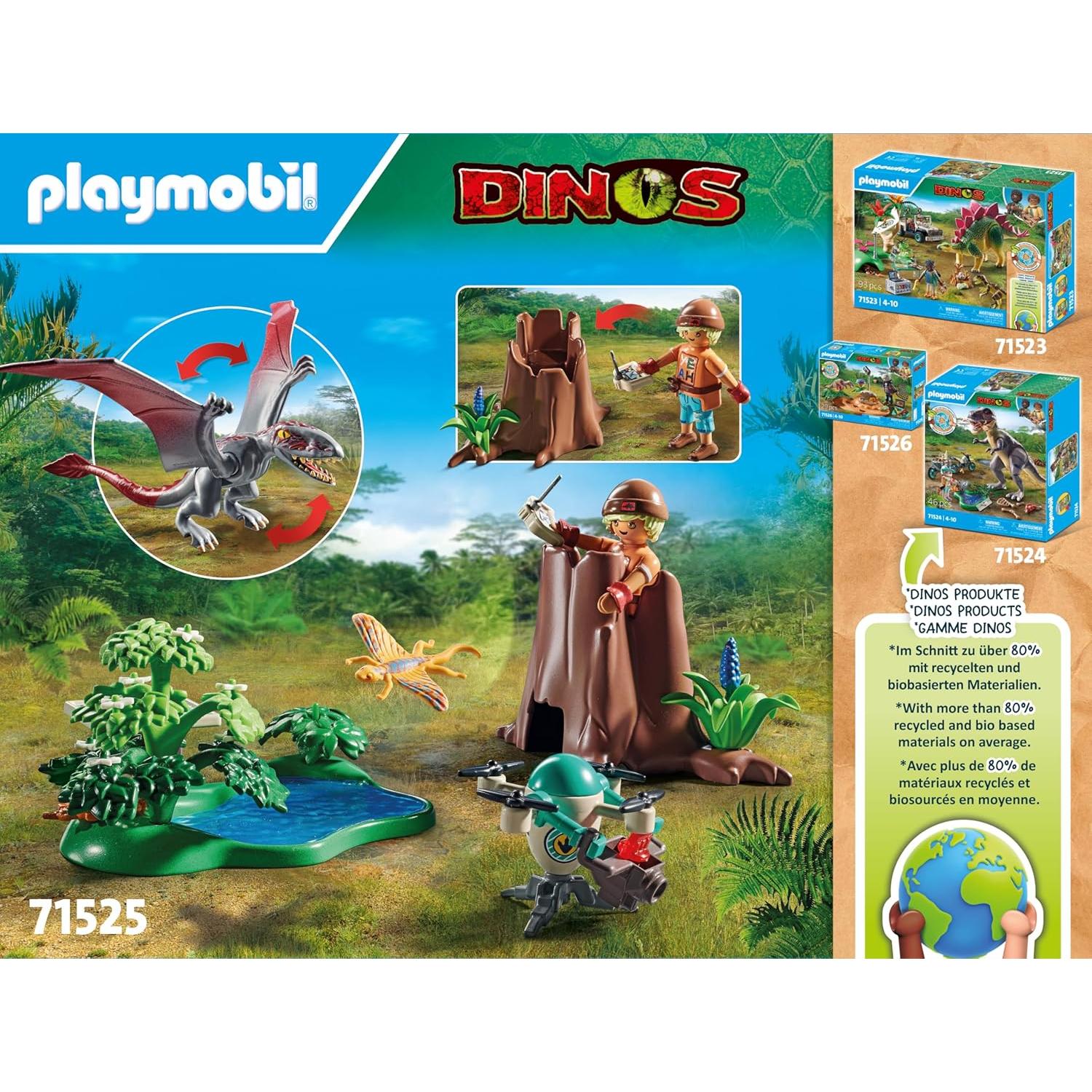 Playmobil Dinos Observatorio Dimorphodon 49 Piezas