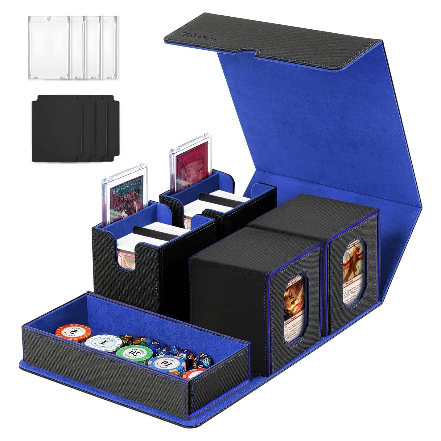 Caja de Almacenamiento de Cartas Solisifime 5 en 1 - 450+ Cartas