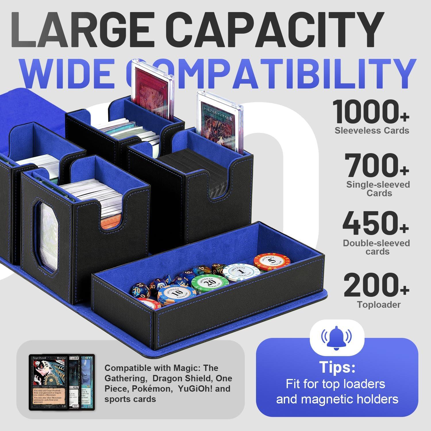 Caja de Almacenamiento de Cartas Solisifime 5 en 1 - 450+ Cartas