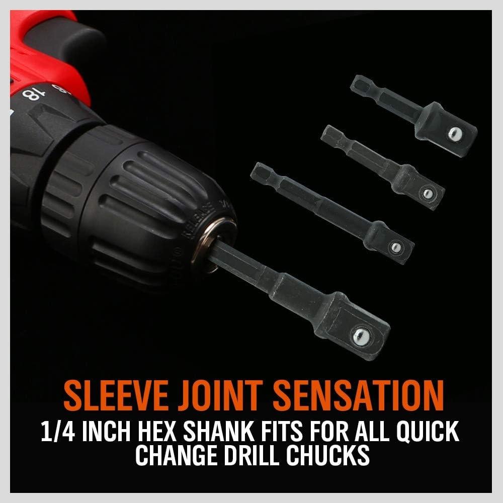 Juego de Adaptadores de Enchufe de Impacto HORUSDY 8 Piezas