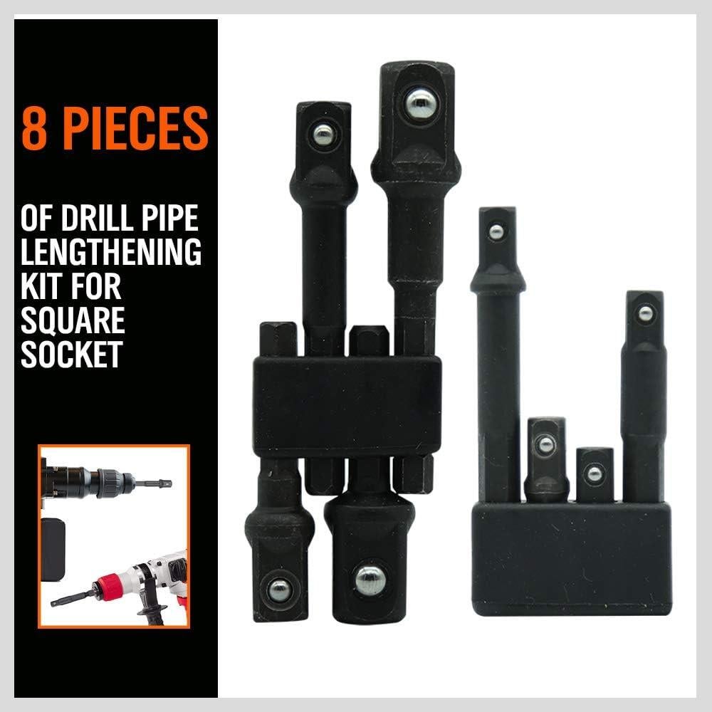 Juego de Adaptadores de Enchufe de Impacto HORUSDY 8 Piezas