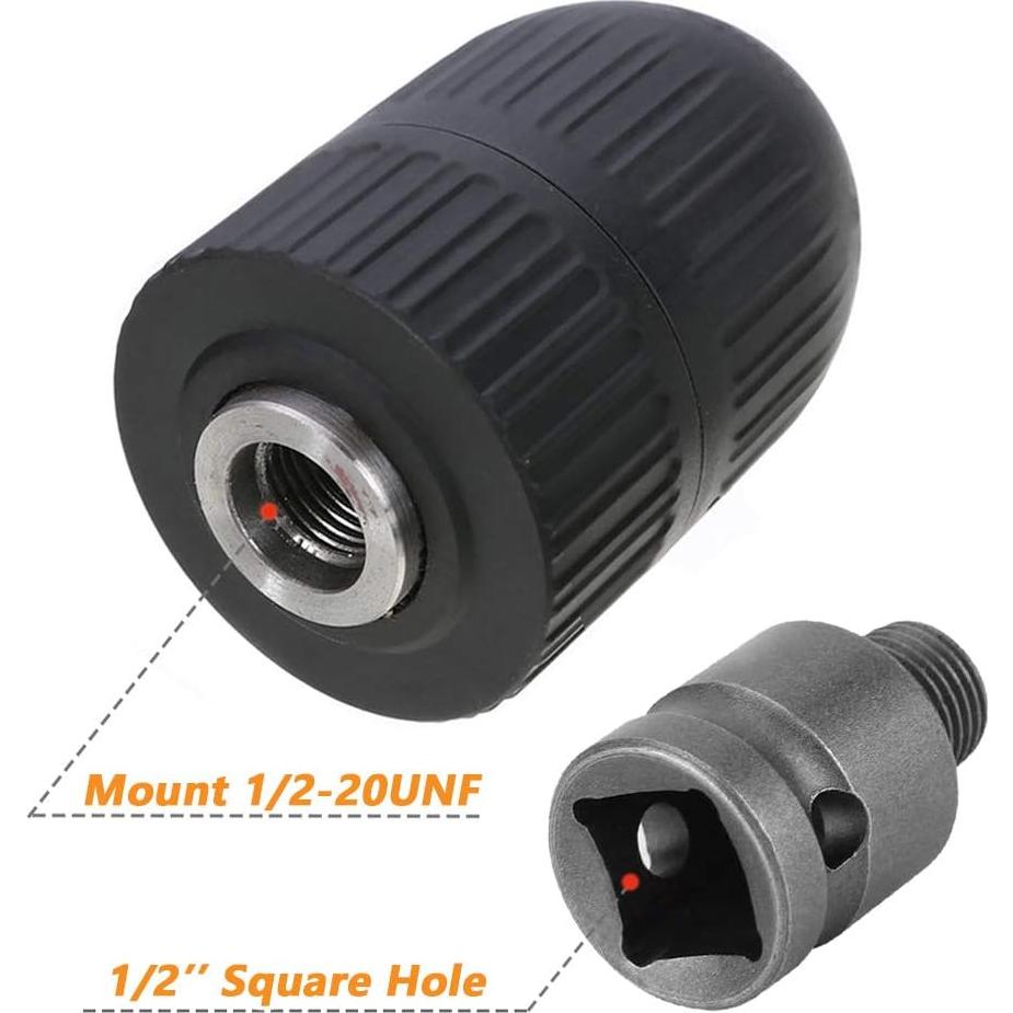 Adaptador Chuck Sin Llave Mesee 2-13mm para Taladro