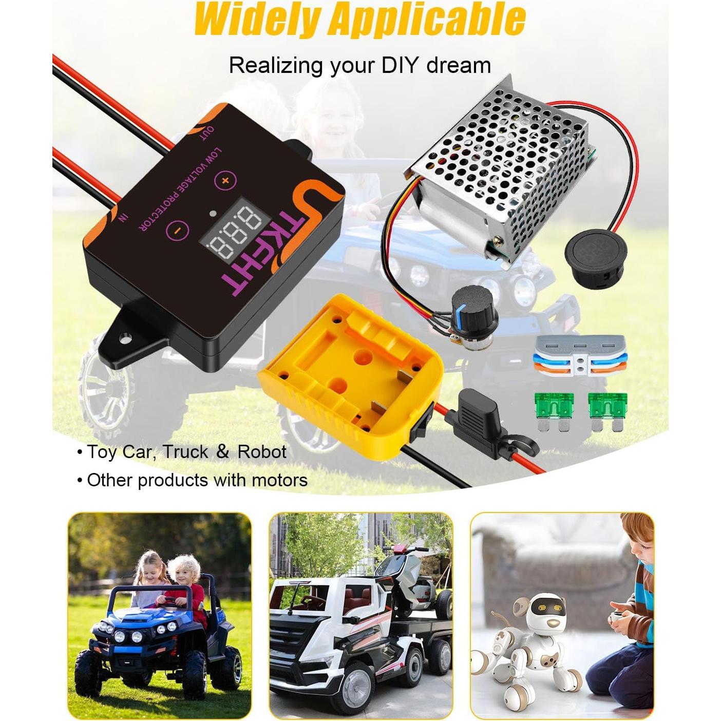 Kit Adaptador Batería DeWalt 20V con Controlador y Protección