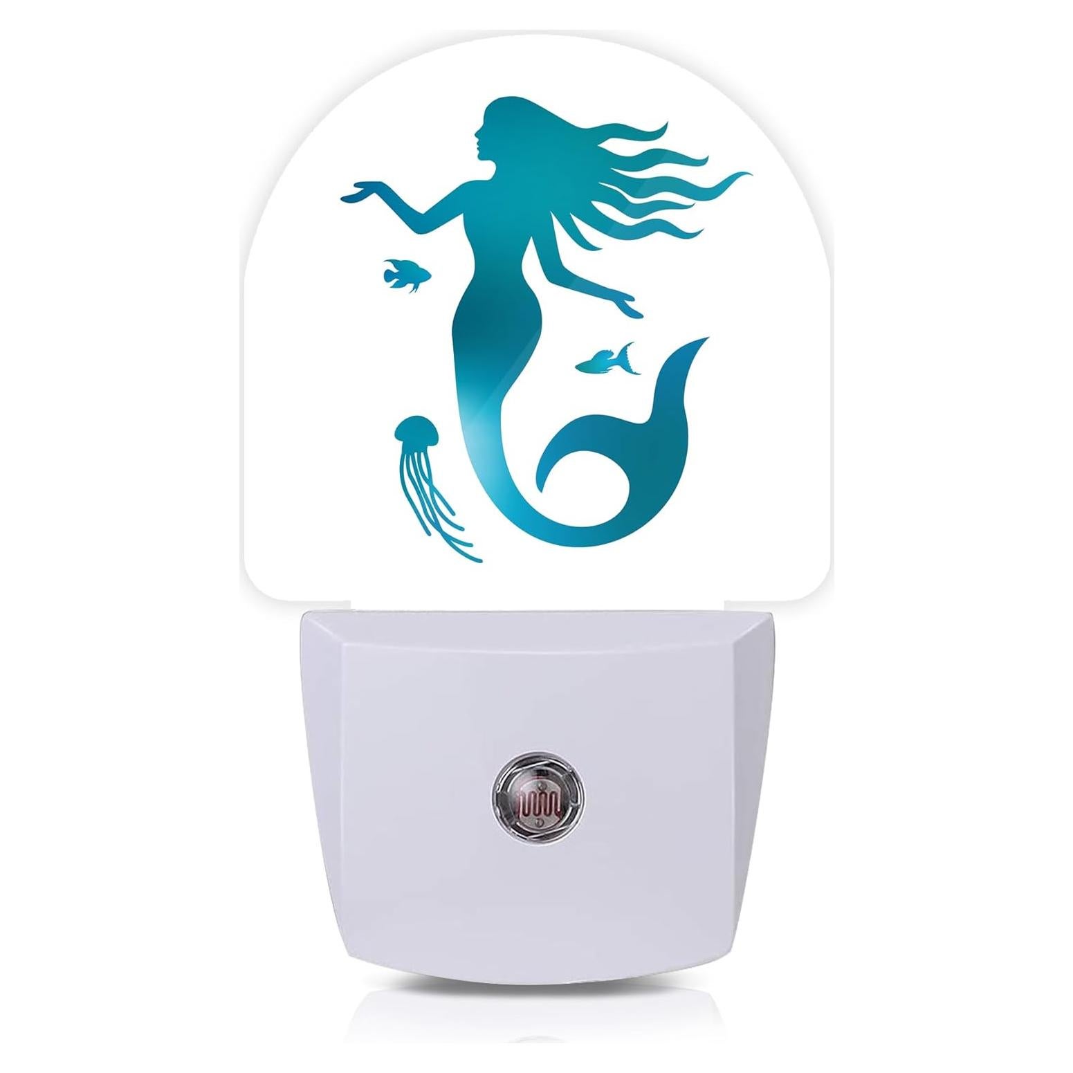 Luz Nocturna LED Axxitude Medusa Verde con Sensor