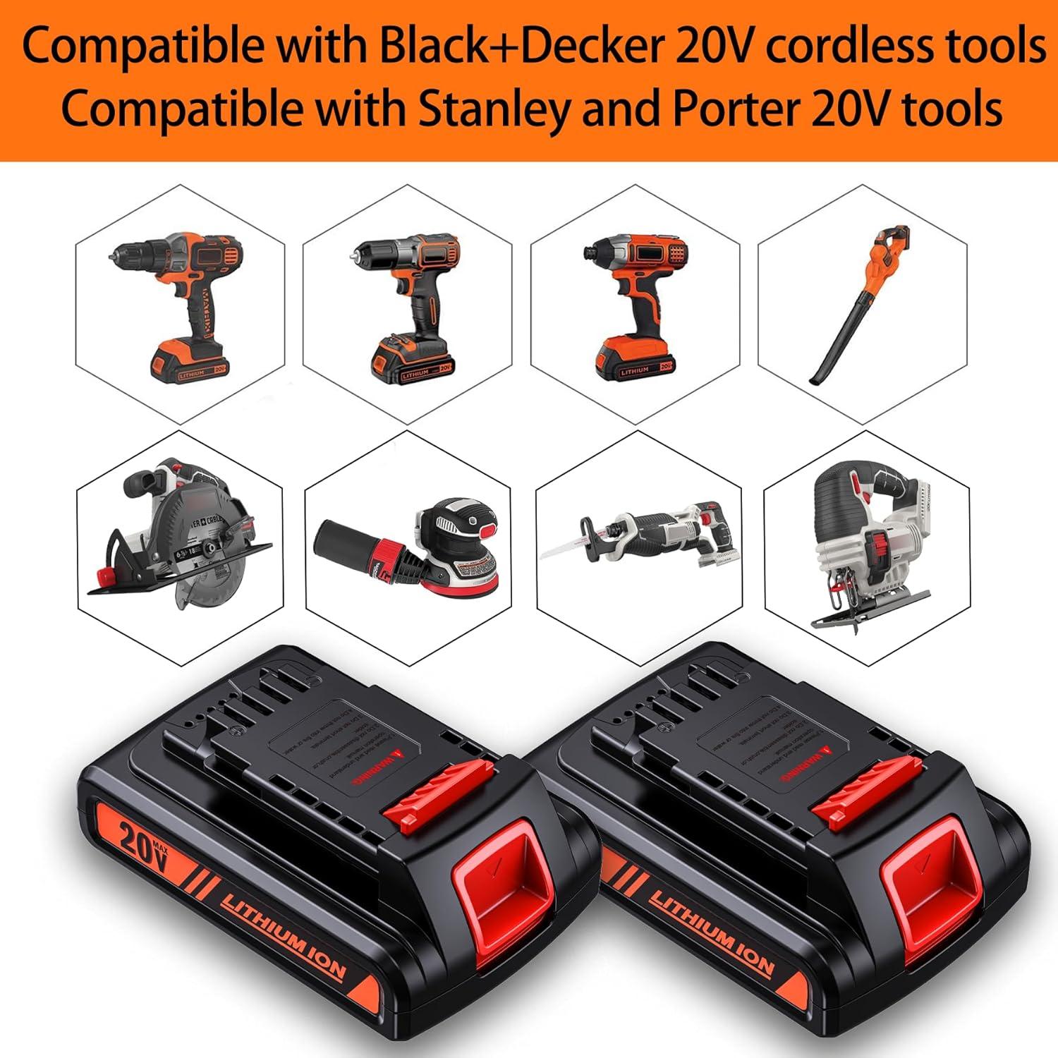 Batería de Reemplazo Black & Decker 20V MAX LBXR20 4.0Ah