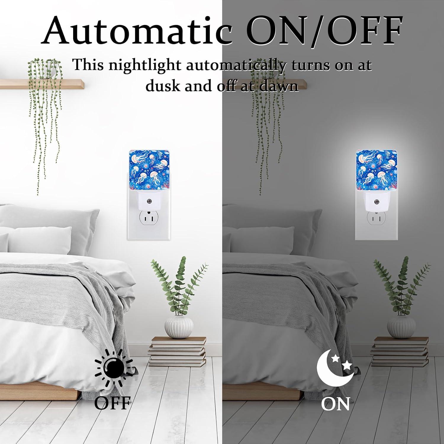 Luz Nocturna LED SLHFDKL Medusa y Estrella de Mar 0.5W