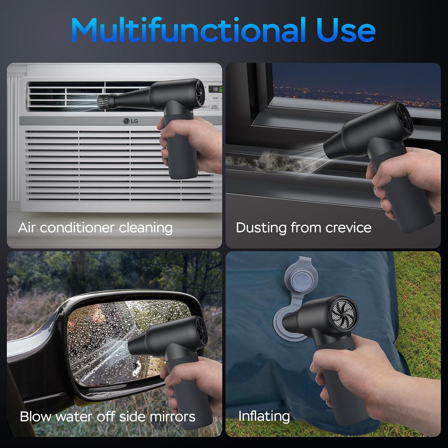 Soplador de Aire Comprimido Cuteqi 180000RPM Inalámbrico