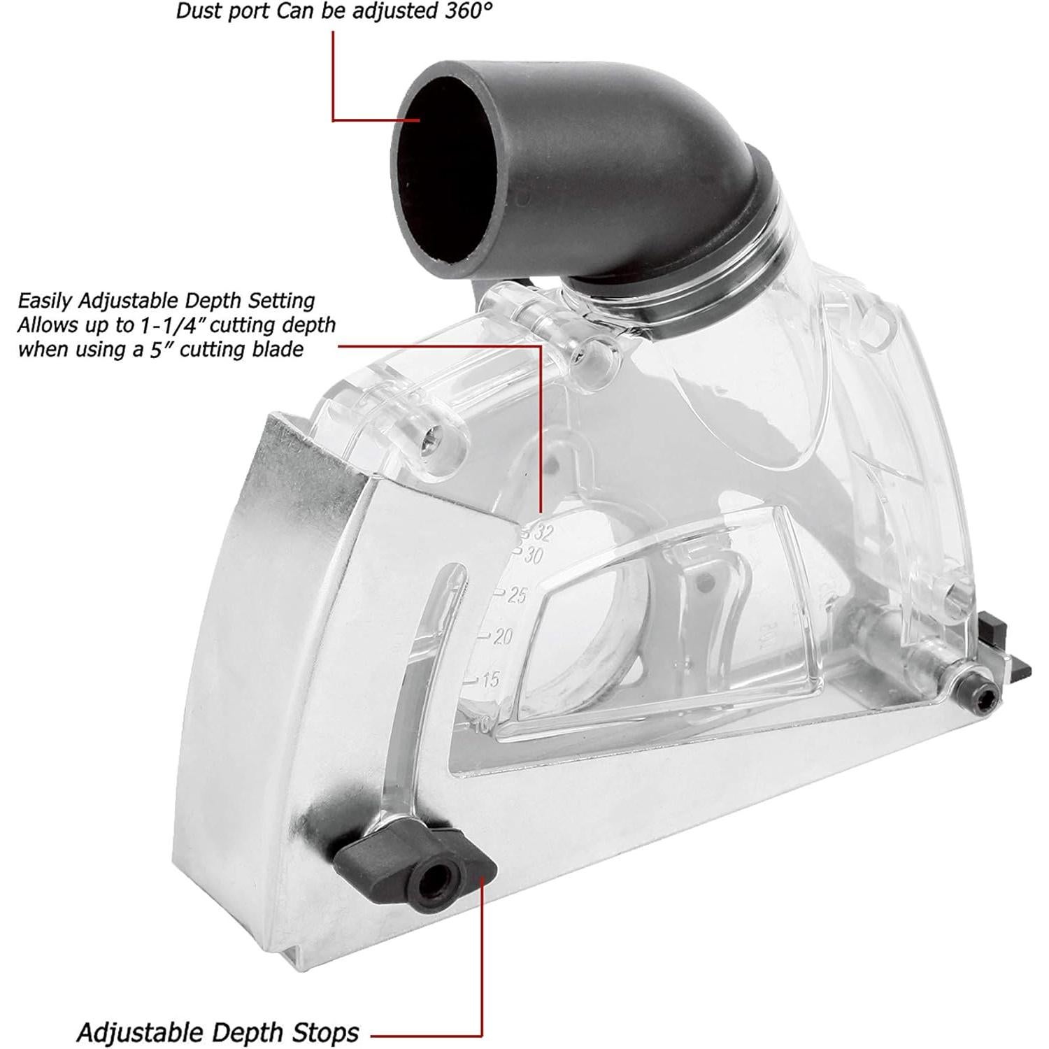 Cubierta de polvo Dastool DT1903 para amoladora 5"