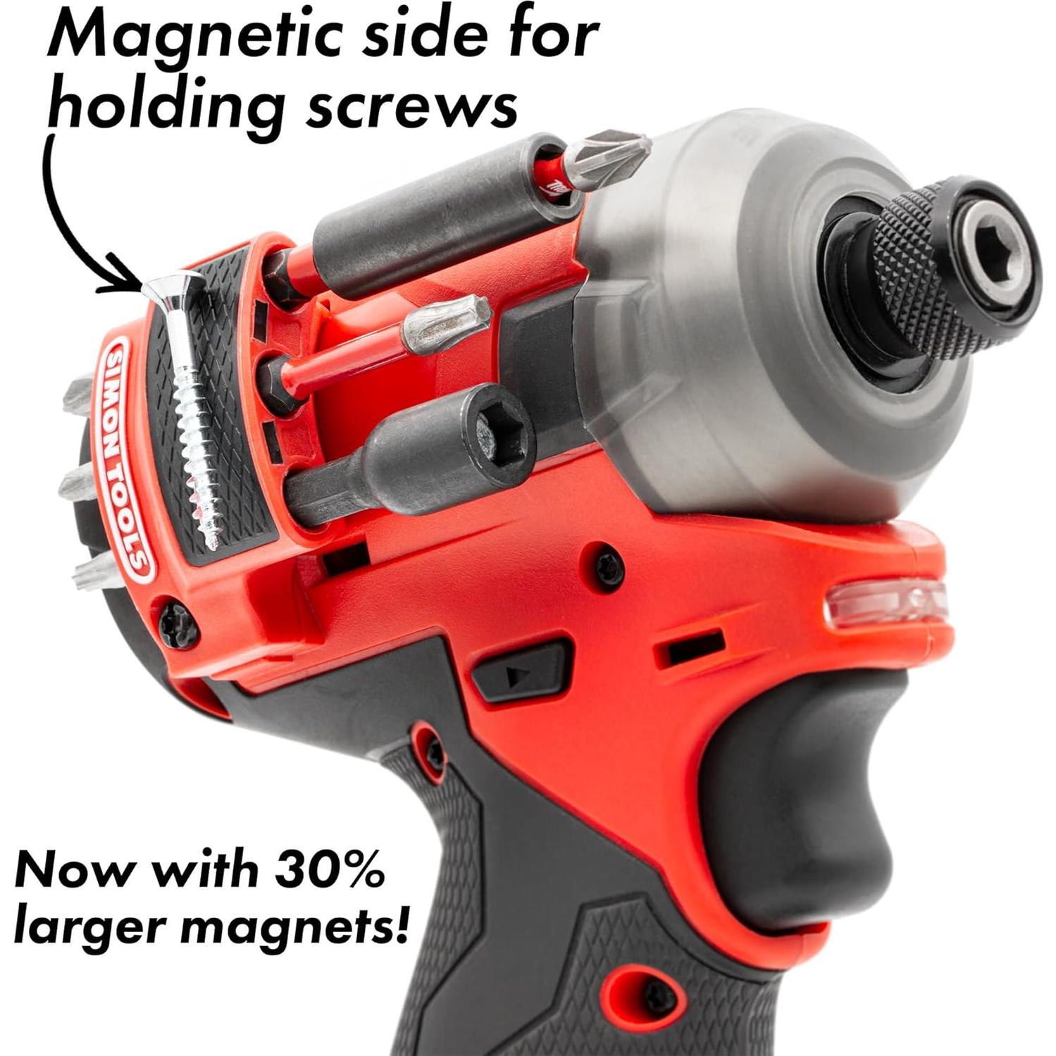 Soporte Magnético para Brocas Milwaukee M12 Gen2 - Rojo