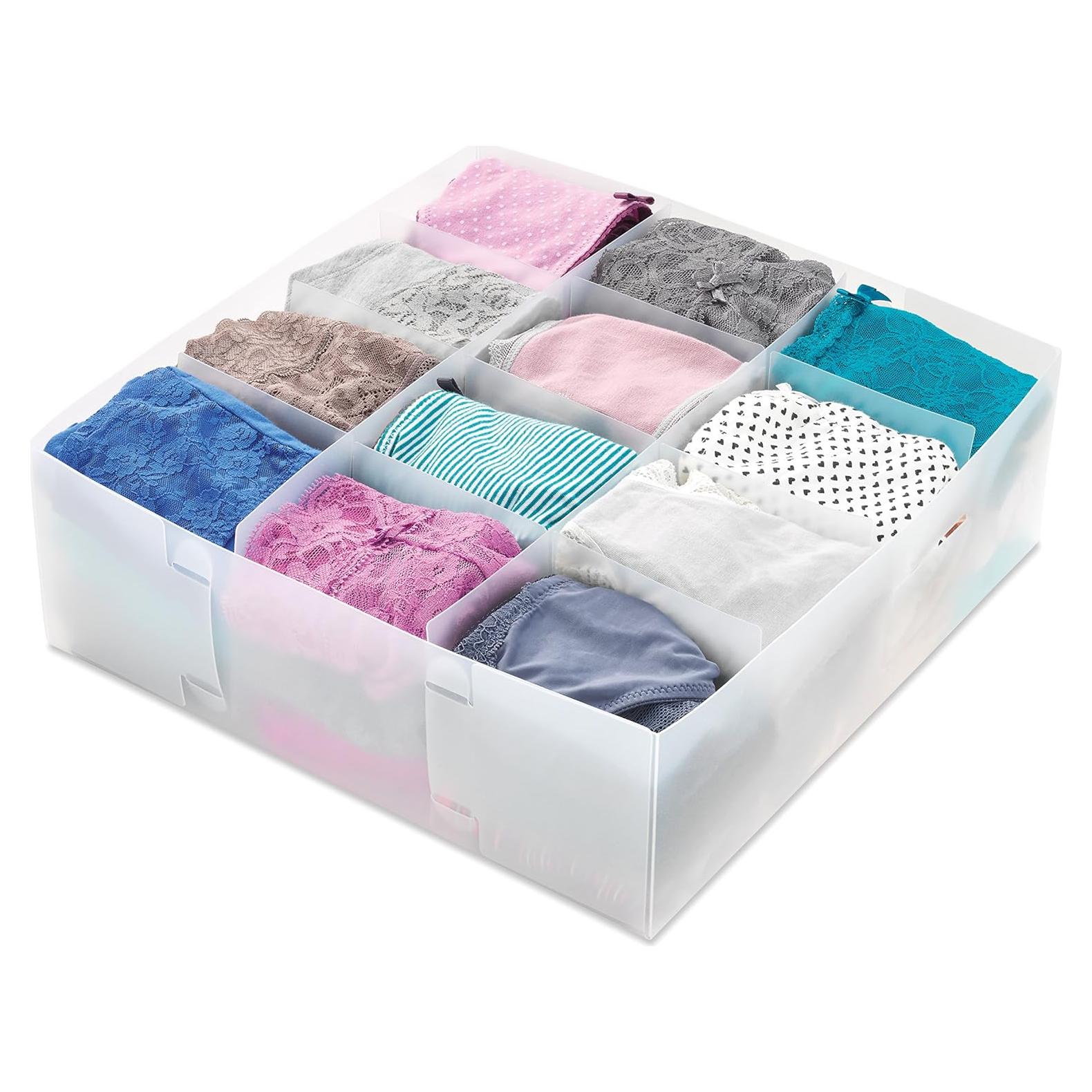 Organizador de Cajones Whitmor 12 Secciones Blanco 30.48x30.48x10.16 cm