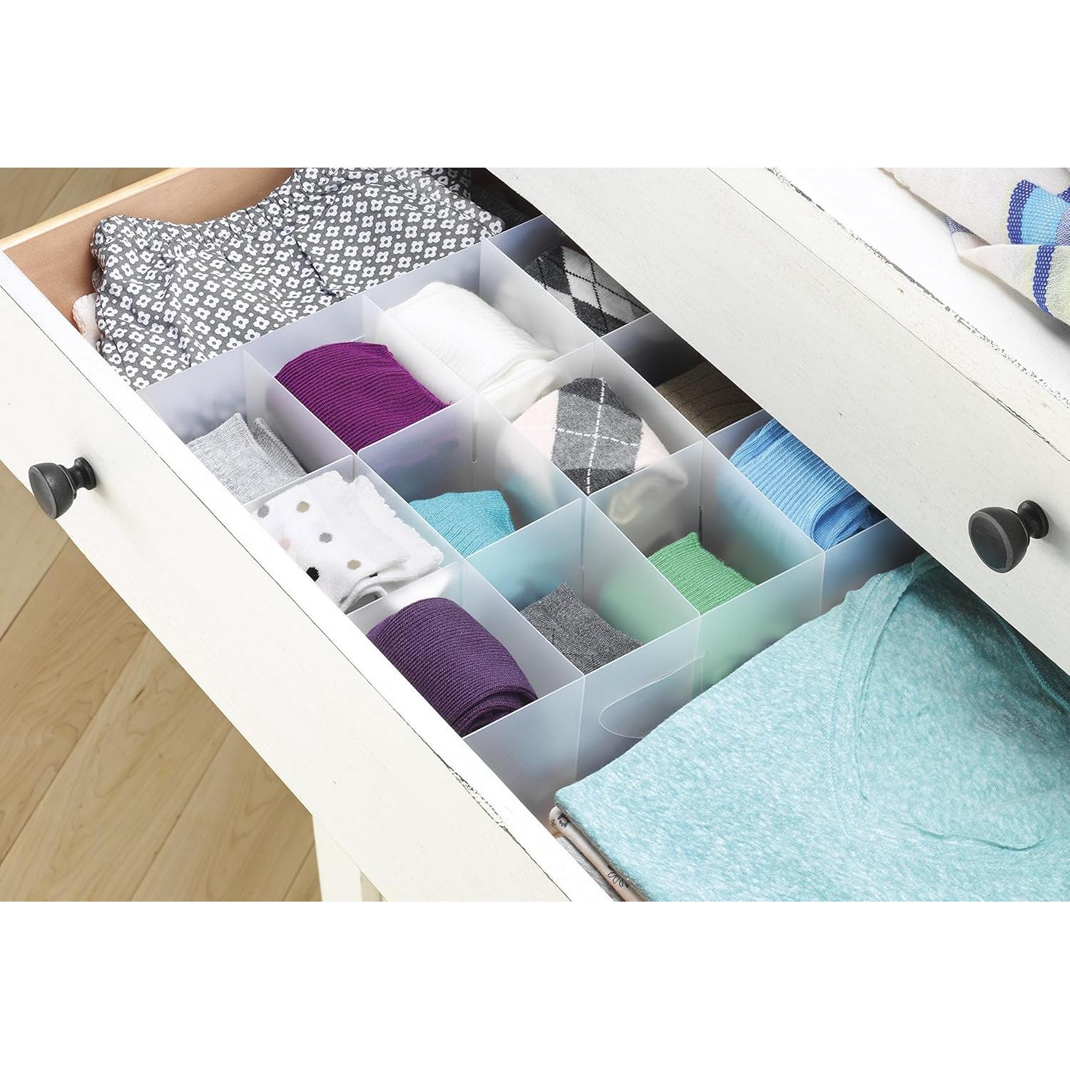 Organizador de Cajones Whitmor 12 Secciones Blanco 30.48x30.48x10.16 cm