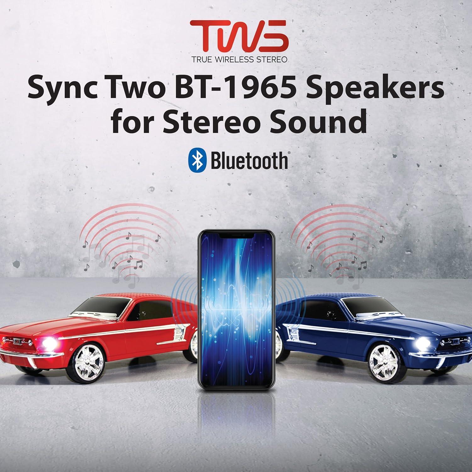 Altavoz Bluetooth QFX BT-1965-BLK Retro 1965 7,62 cm