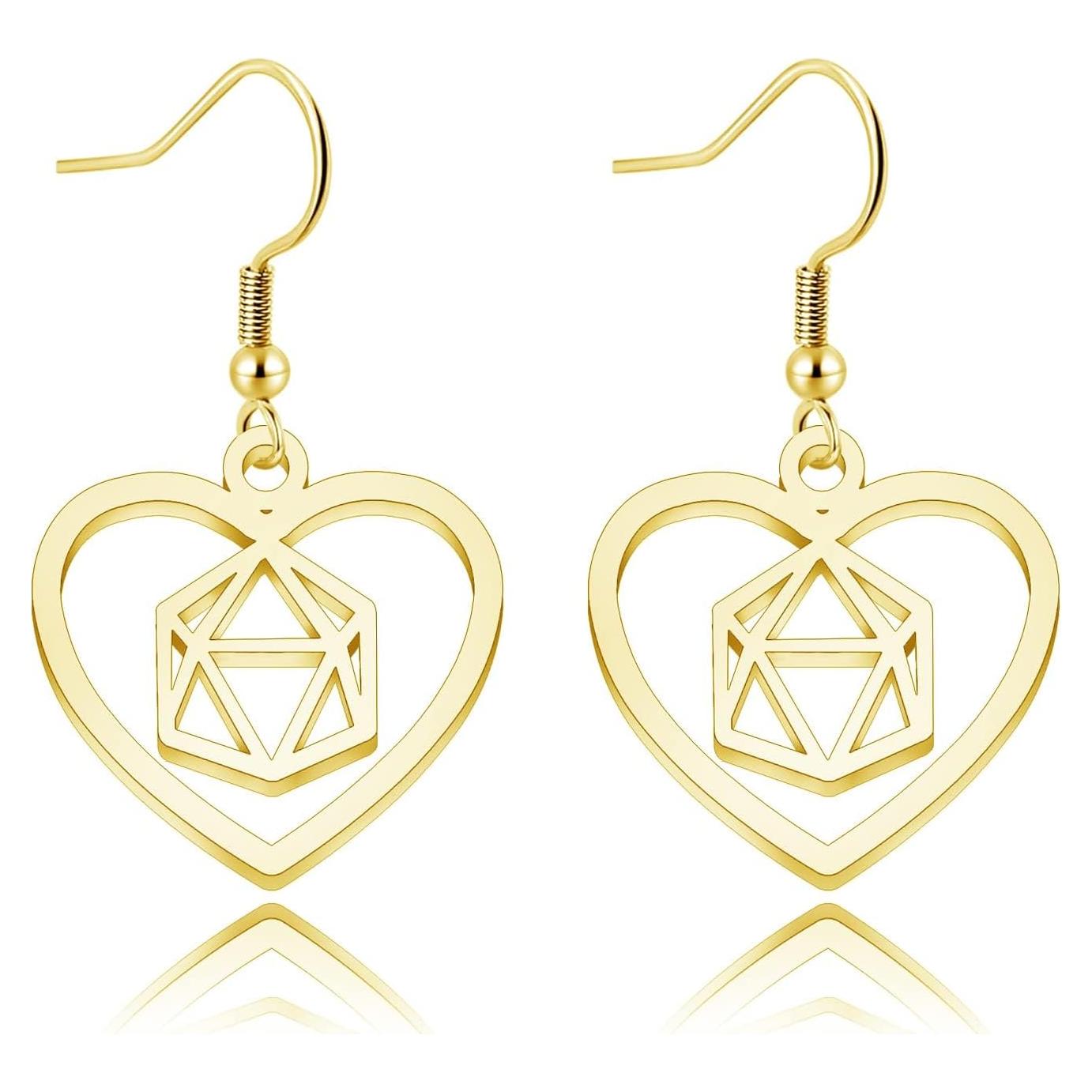 Collar y Pendientes de Dados Dungeons and Dragons - Regalo para Jugadores