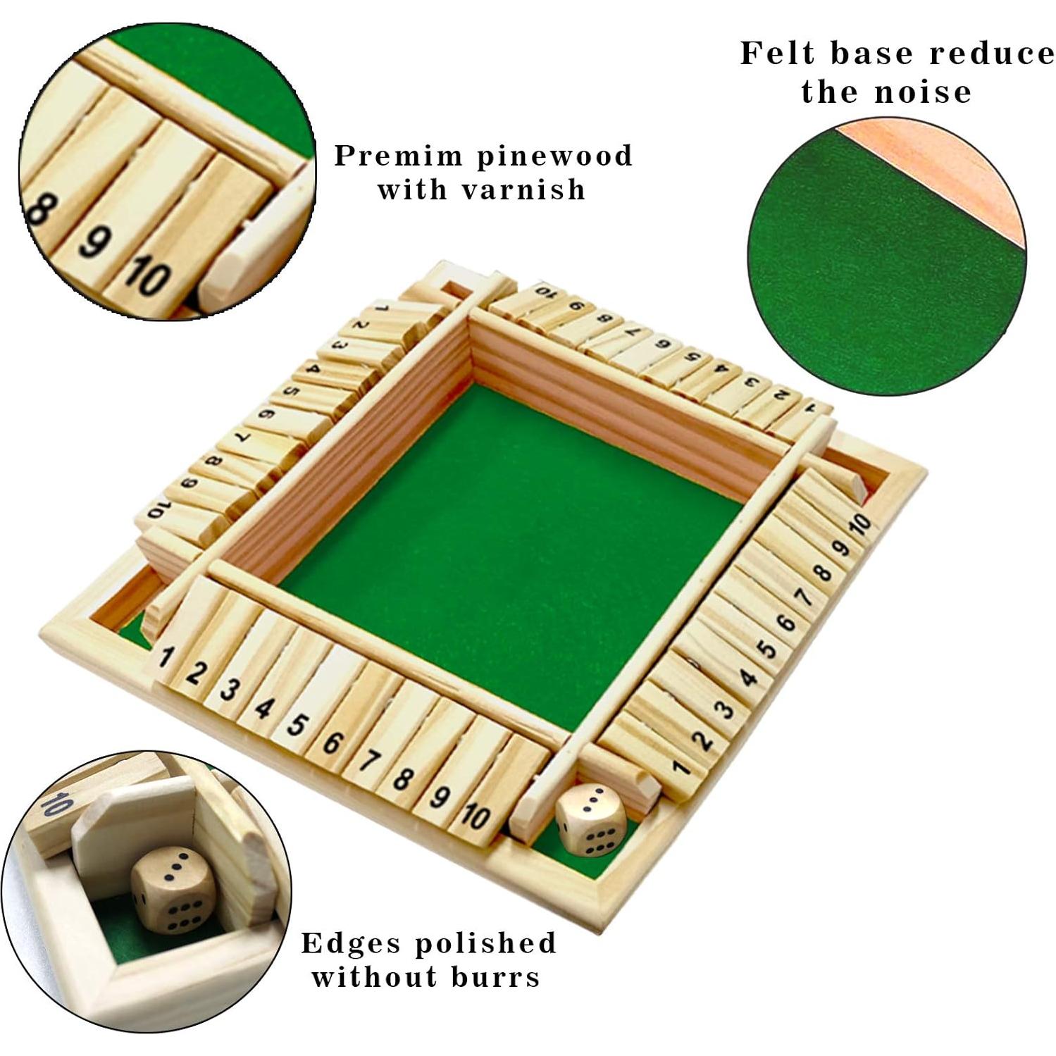 Juego de Mesa Cierra La Caja DC-BEAUTIFUL Madera Verde 2-4 Jugadores
