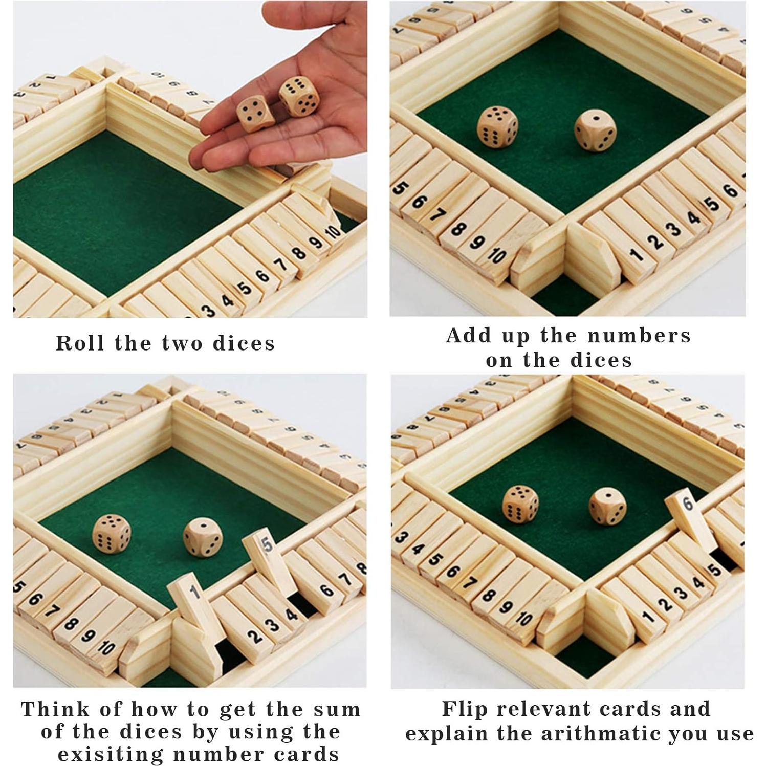 Juego de Mesa Cierra La Caja DC-BEAUTIFUL Madera Verde 2-4 Jugadores